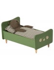 Drevená posteľ pre medvedíka otec - Zelená 