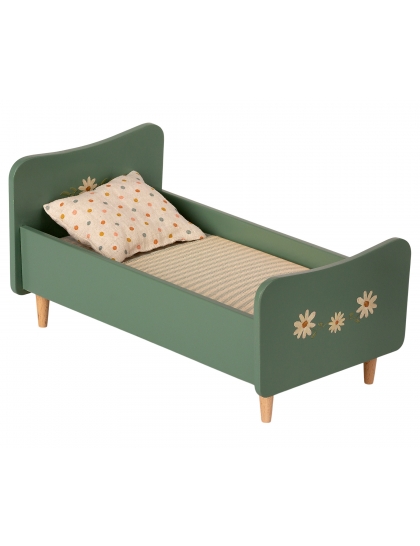 Drevená posteľ mini zelená 