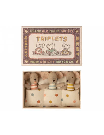 Myšky bábätká – Trojičky v zápalkovej krabičke