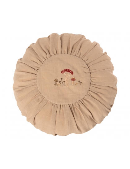 Veľký okrúhly vankúšik s húbkami 